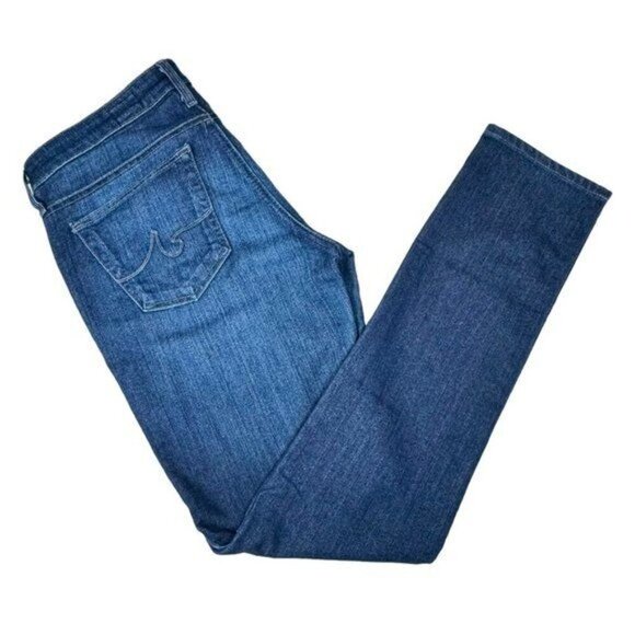 AG ADRIANO GOLDSCHMIED The Stilt Cigarette Skinny Leg Jeans Women Sz. 28 R Blue - Picture 7 of 15